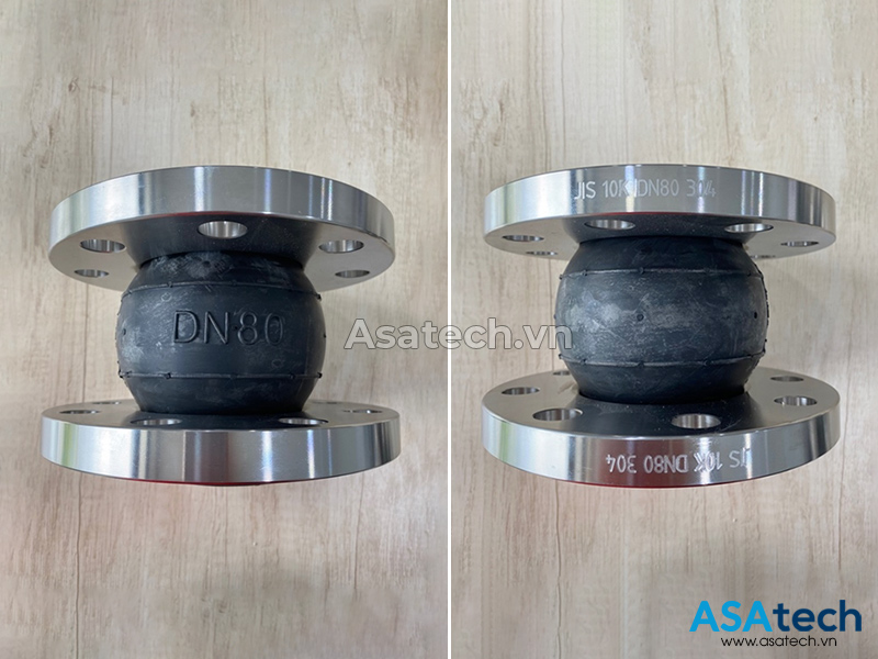 Khớp nối mềm cao su chống rung 2 đầu mặt bích JIS 3 Khớp nối mềm cao su chống rung 2 đầu mặt bích JIS