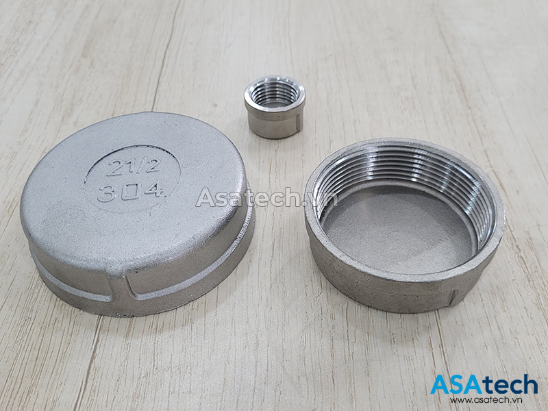 Nắp Bịt Ren Trong Inox 304 - Nút Bịt Ống Inox 2 Nắp Bịt Ren Trong Inox 304 - Nút Bịt Ống Inox