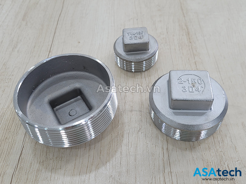 Nút Bịt Ren Ngoài Inox 304 - Đầu Bịt Ống Inox 2 Nút Bịt Ren Ngoài Inox 304 - Đầu Bịt Ống Inox