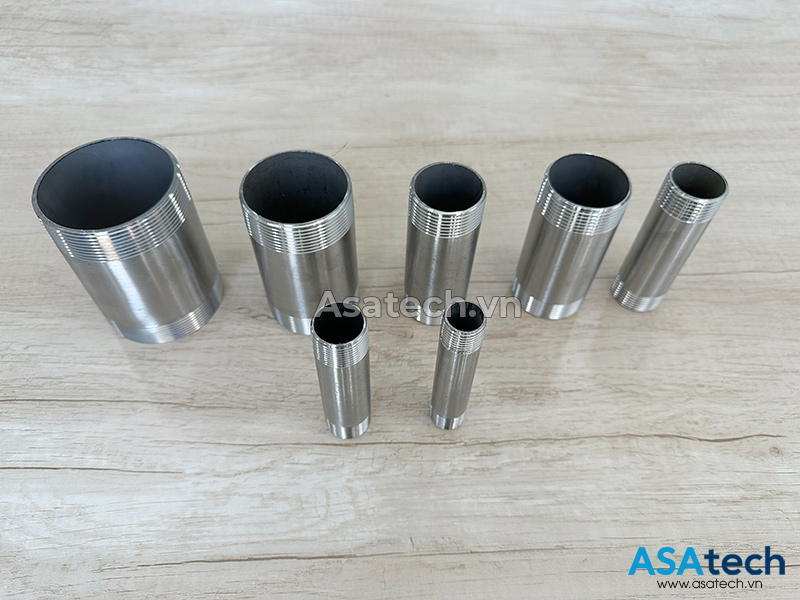 Ống Tiện Ren Ngoài 2 Đầu Inox Dài 10cm 3 Ống Tiện Ren Ngoài 2 Đầu Inox Dài 10cm