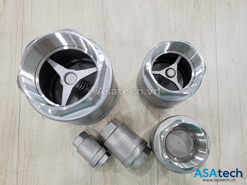 Van 1 Chiều Lò Xo Inox 304 Nối Ren Trong 3 Van 1 Chiều Lò Xo Inox 304 Ren Trong
