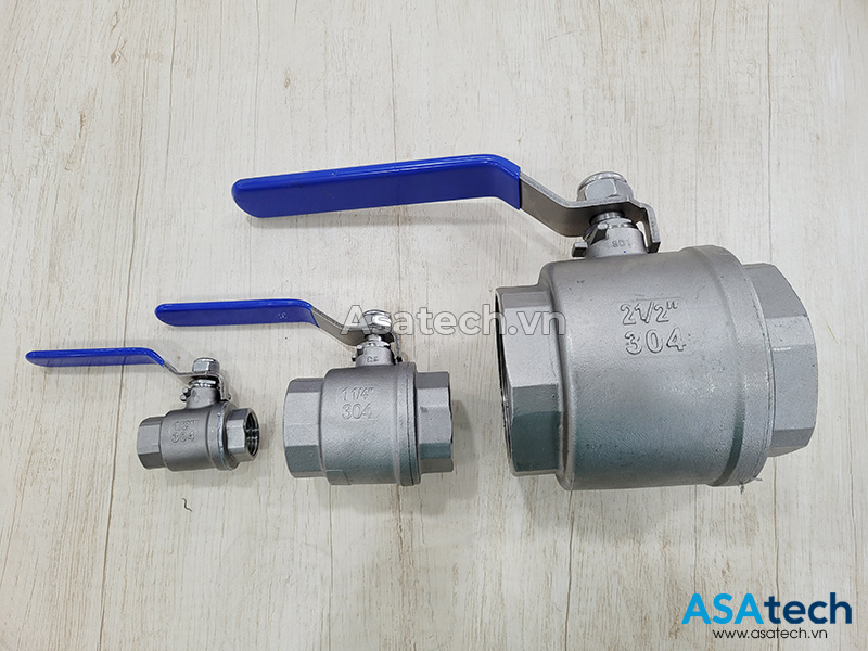 Van Bi Inox 2 Thân Tay Gạt Nối Ren Trong 4 Van Bi Inox 2 Thân Tay Gạt Nối Ren Trong