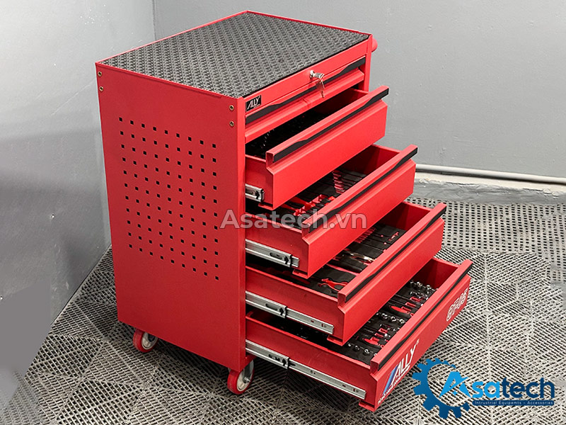Xe đẩy đựng dụng cụ 5 ngăn kéo QT-05 Xe đẩy đựng dụng cụ 5 ngăn kéo QT-05