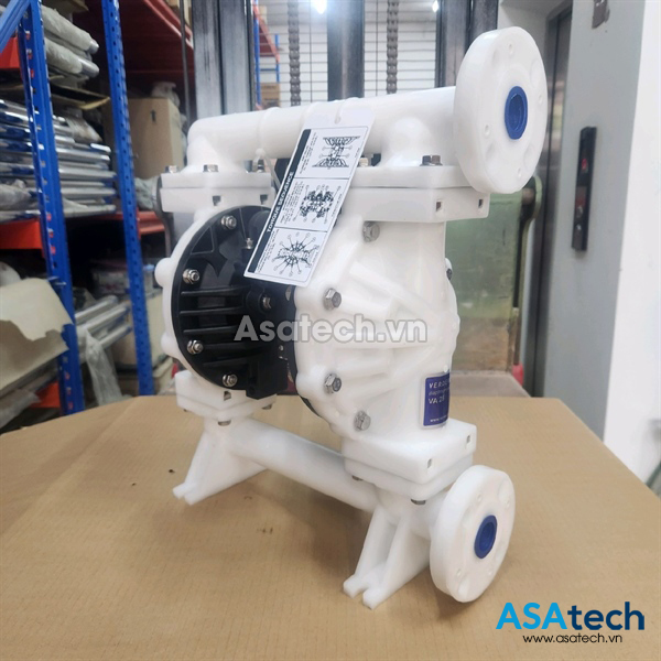 Bơm Màng Verderair VA25PP-PPTFTFFE00 size 1 inch Bơm Màng Verderair VA25PP-PPTFTFFE00 thân nhựa chịu được hóa chất ăn mòn