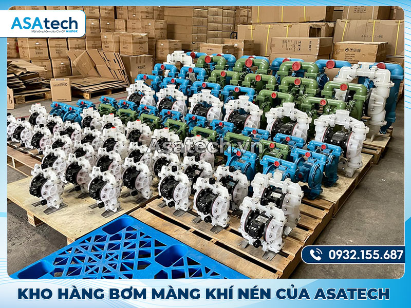 Mua Bơm Màng Khí Nén Từ Việt Nam Cho Nhà Máy Tại Campuchia - Kho Asatech Mua Bơm Màng Khí Nén Từ Việt Nam Cho Nhà Máy Tại Campuchia