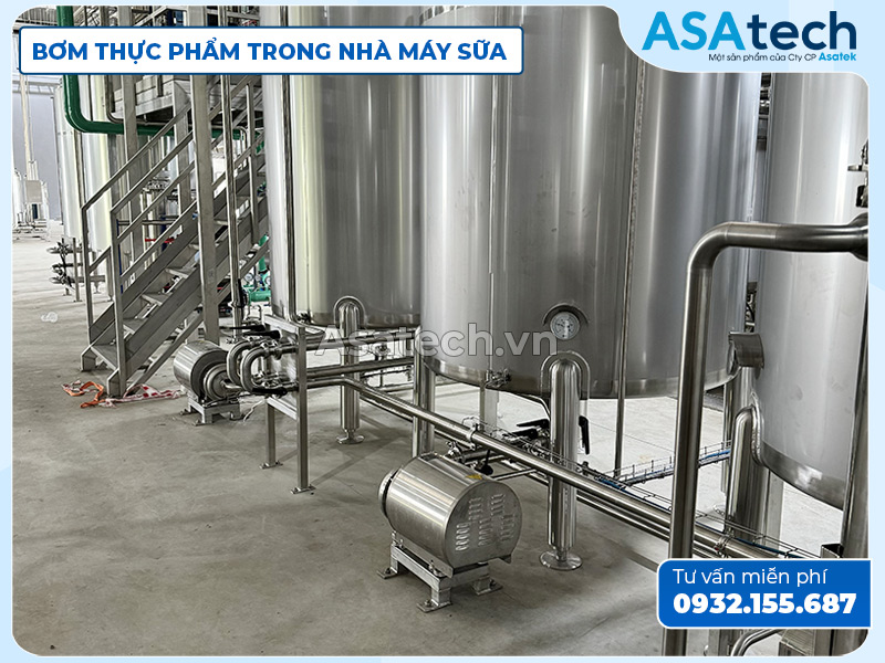 Tư vấn hệ thống bơm cho nhà máy sữa tươi tại Asatech Tư Vấn Hệ Thống Bơm Cho Nhà Máy Sữa Tươi