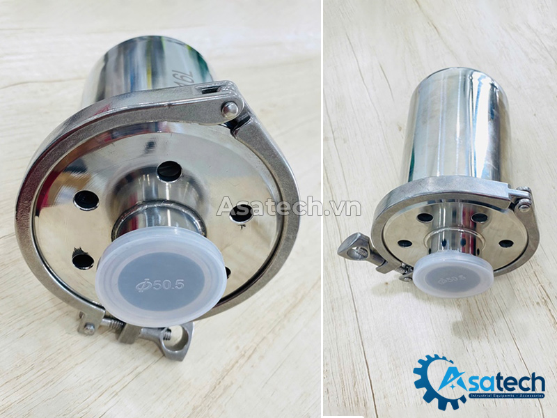 Van thở inox vi sinh, Van thở hô hấp cho bồn tank vi sinh nối clamp