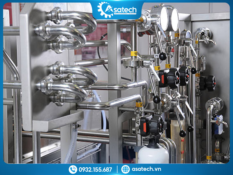 Phụ kiện inox vi sinh cho dược phẩm đường ống 316L Hệ thống inox đường ống 316L