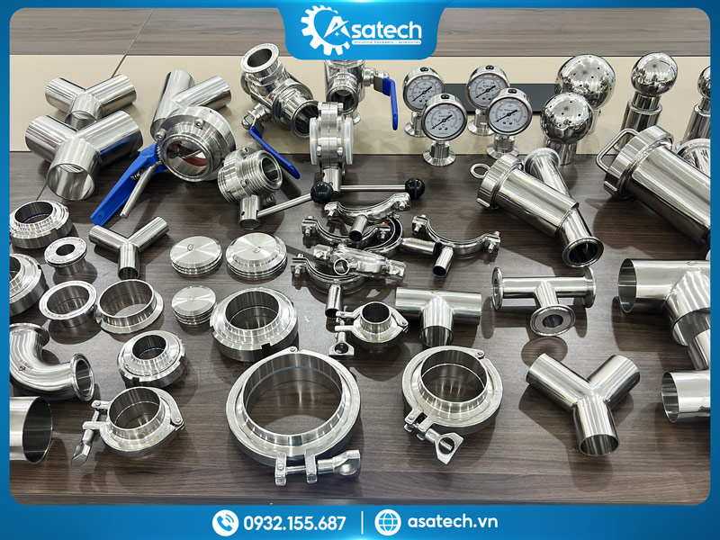 Giá phụ kiện inox vi sinh đạt chuẩn GMP