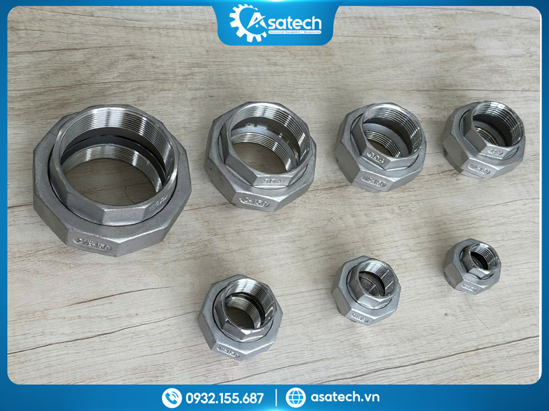 đầu nối ren inox - rắc co ren trong Rắc co ren trong