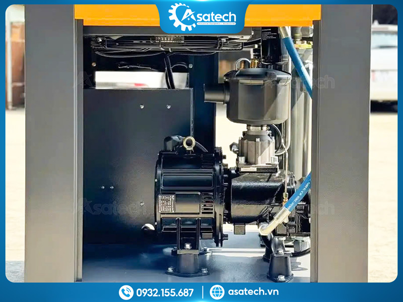 Cấu tạo máy nén khí trục vít SPBT50A