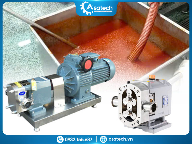 Bơm cánh khế ứng dụng trong tương ớt tương cà Bơm nước sốt nên dùng bơm cánh khế hay trục vít