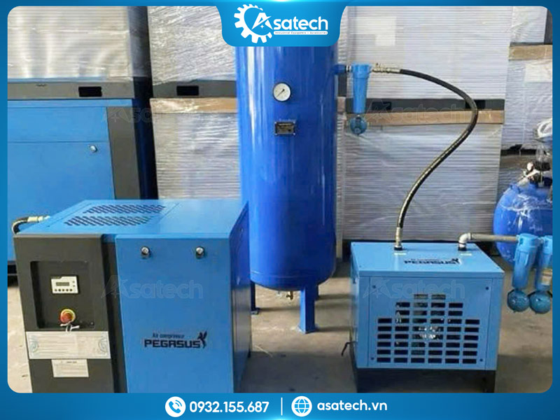 Hệ thống áp suất máy nén khí trục vít Hệ thống máy nén khí trục vít