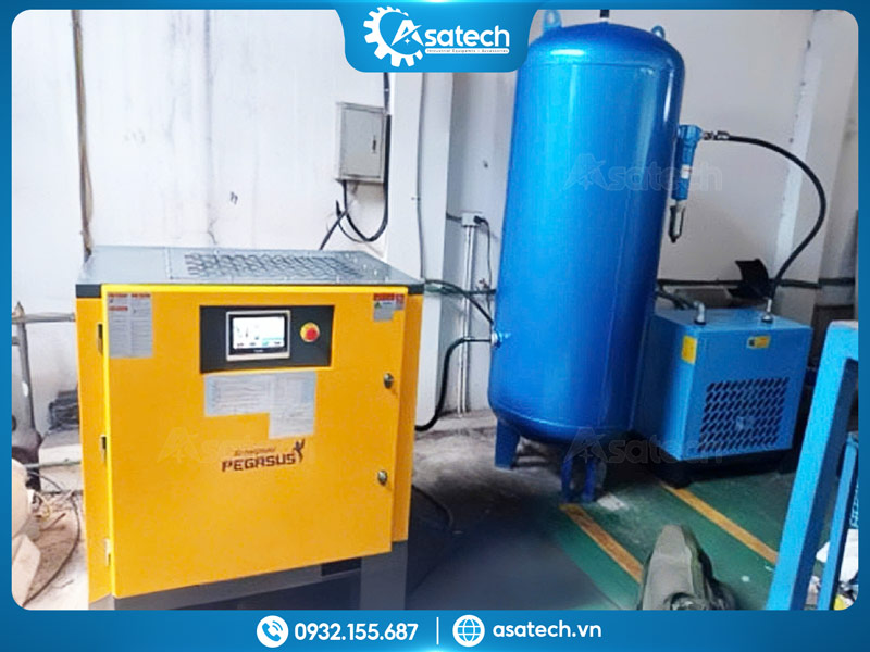 Máy nén khí trục vít Inverter biến tần Máy nén khí trục vít biến tần