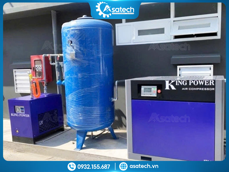 máy nén khí trục vít có dầu KingPower Máy nén khí trục vít KingPower