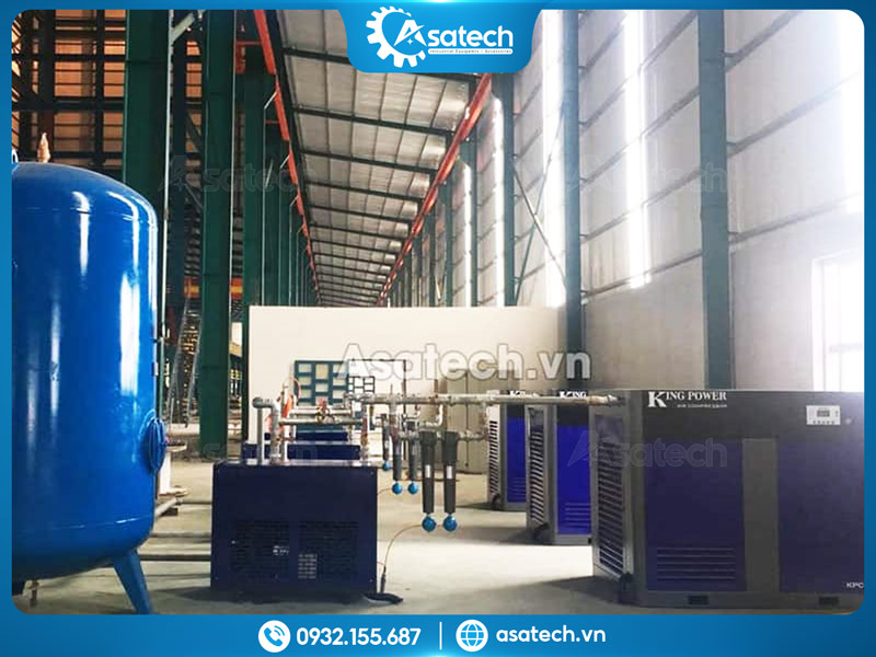 máy nén khí trục vít sơn tĩnh điện tiết kiệm Máy nén khí trục vít sơn tĩnh điện
