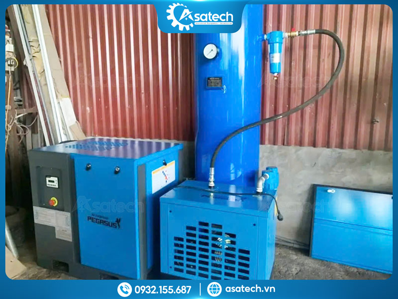 Lắp đặt hệ thống máy nén khí trục vít cho xưởng nhỏ Máy nén khí trục vít cho xưởng nhỏ