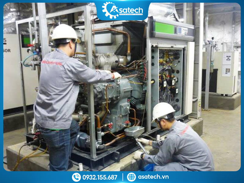 Sửa Chữa và bảo trì máy nén khí trục vít cho xưởng mộc Sửa chữa và bảo trì máy nén khí trục vít