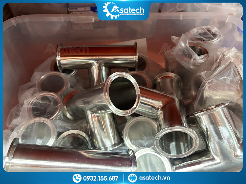Tê clamp inox vi sinh 