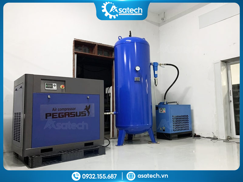 Máy nén khí trục vít theo công suất khi được tối ưu tiết kiệm điện Tối ưu công suất tiết kiệm điện