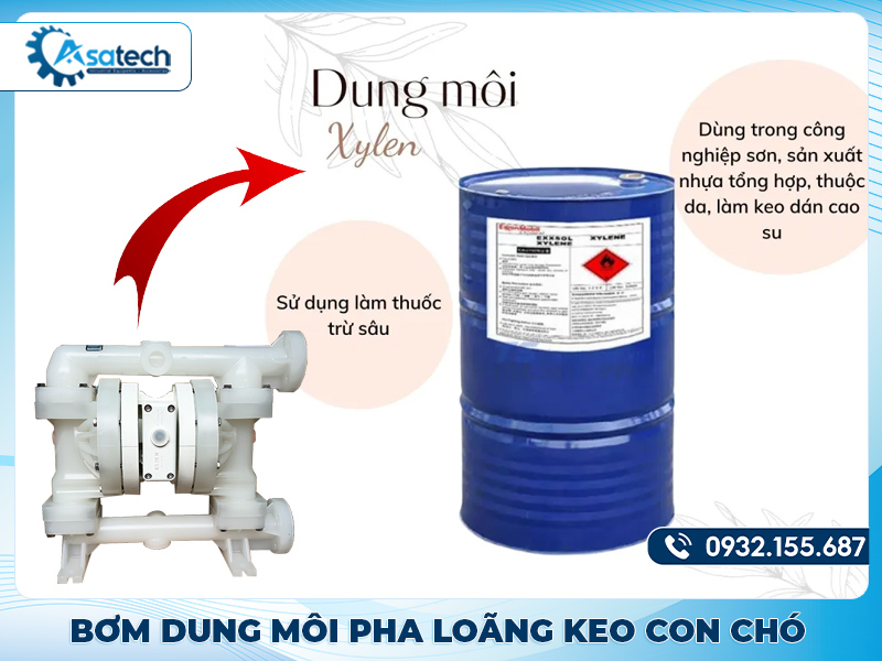 bơm dung môi pha loãng keo con chó Nên sử dụng máy bơm dung môi pha loãng keo con chó loại nào