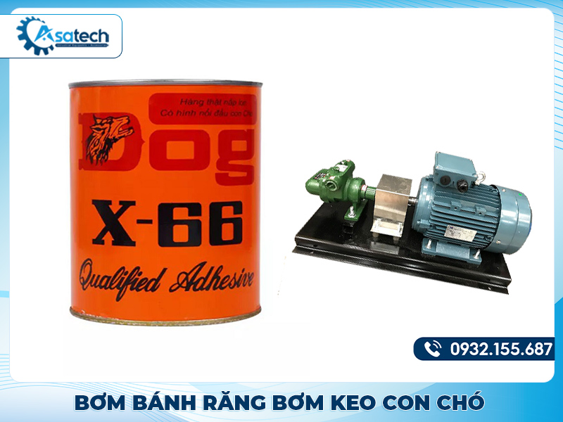 Bơm bánh răng sử dụng bơm keo con chó Nên sử dụng máy bơm dung môi pha loãng keo con chó loại nào