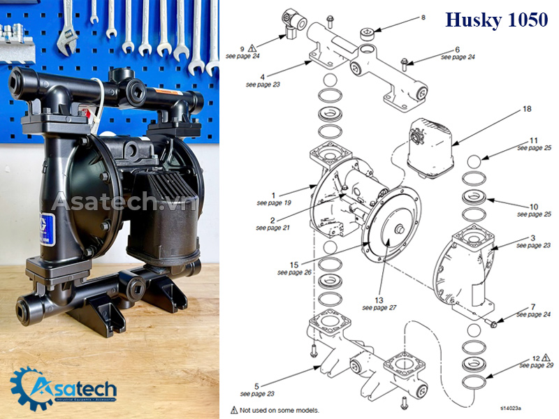 Bơm Màng Husky 1050, bơm màng khí nén husky 1050, husky 1050 Bơm Màng Husky 1050, bơm màng khí nén husky 1050, husky 1050