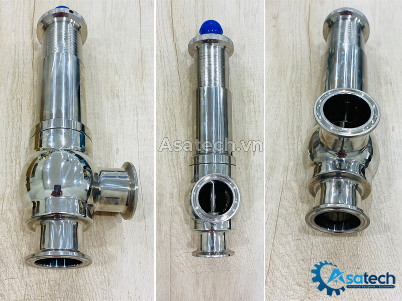 Van an toàn inox vi sinh nối Clamp size 38