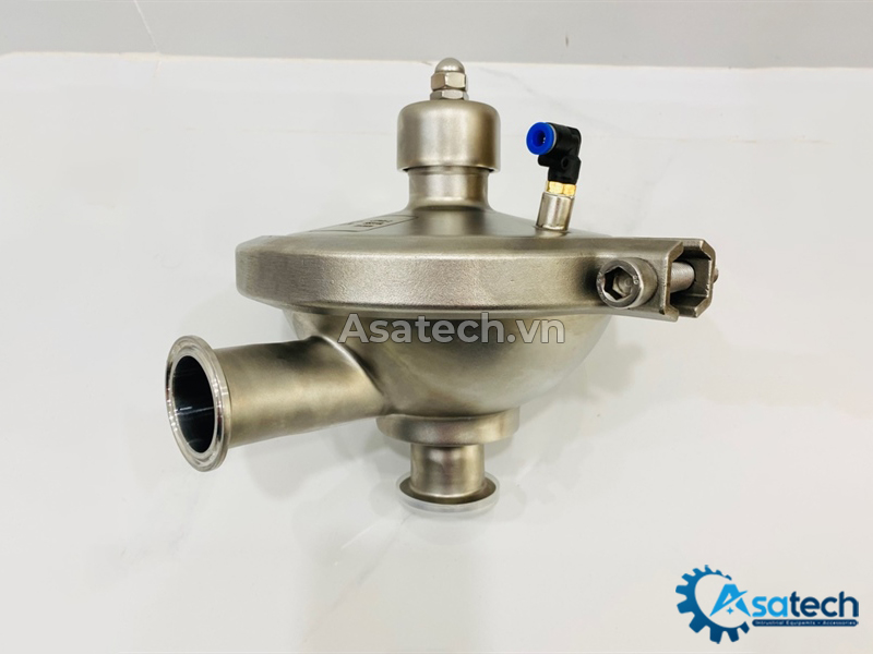 Van giảm áp vi sinh 38.1mm Inox 316L kết nối 2 đầu khớp nối nhanh