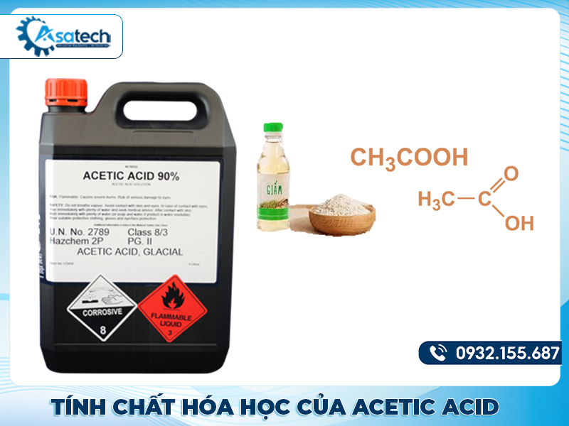 Tính chất hóa học của Acetic acid Tính chất hóa học của Acetic acid