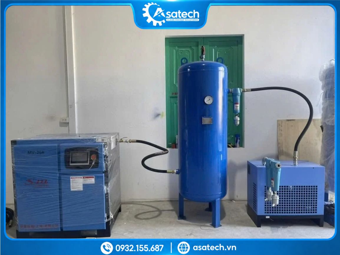 ứng dụng máy nén khí trục vít mv 20a
