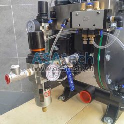 Máy bơm bột khô TDS PD14-AAT-SPSP-02 (1.5", Nhôm, Santoprene) 8 Van cấp khí nén đi kèm theo máy bơm