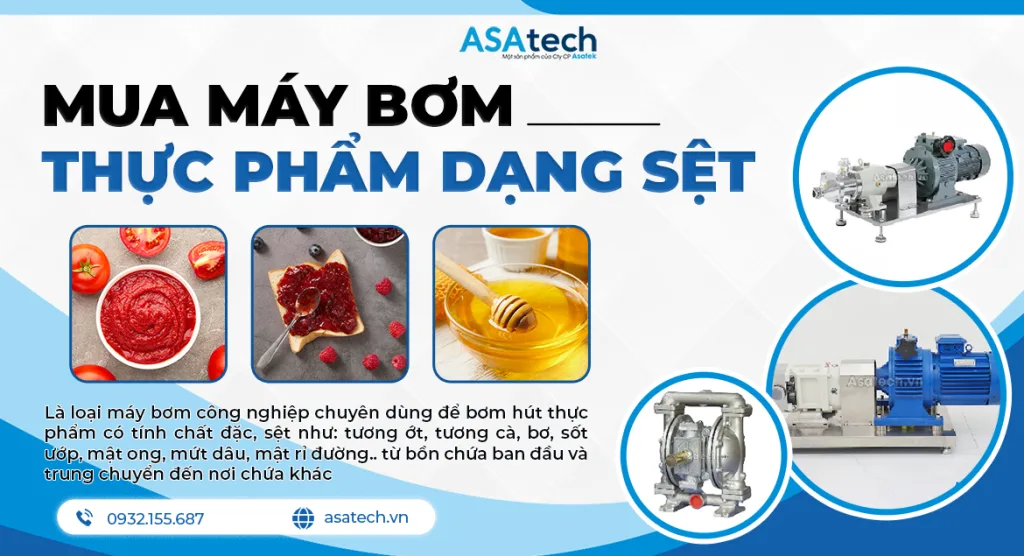 Mua máy bơm thực phẩm dạng sệt chất lượng ở đâu