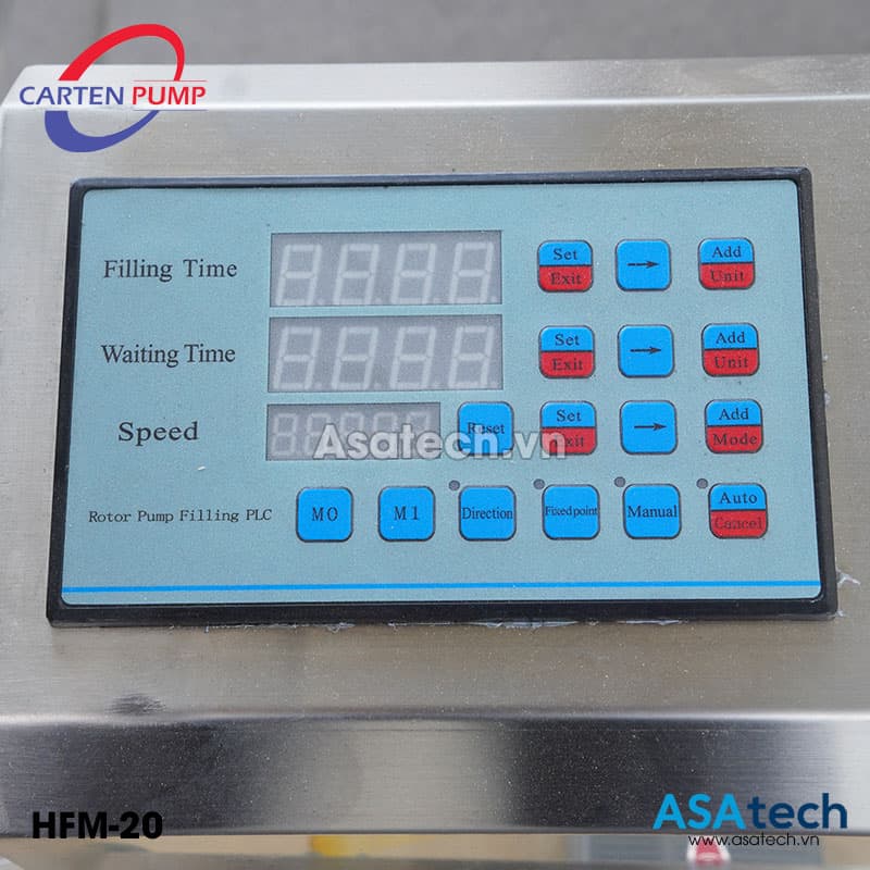 Máy bơm chiết rót thực phẩm Carten Pump HFM-20 6 Máy bơm chiết rót thực phẩm Carten Pump HFM-20