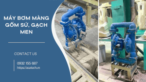 Máy bơm màng dùng trong sản xuất gốm sứ, gạch men