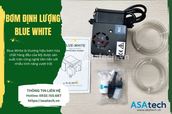Máy bơm định lượng hóa chất Blue White
