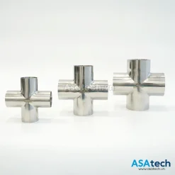 Chữ Thập Hàn Inox Vi Sinh Chuẩn SMS 7 Chữ Thập Hàn Vi Sinh Chuẩn SMS