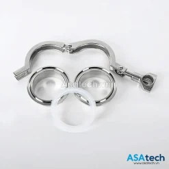 Clamp inox vi sinh chuẩn DIN 11850 7 Clamp vi sinh chuẩn DIN 11850