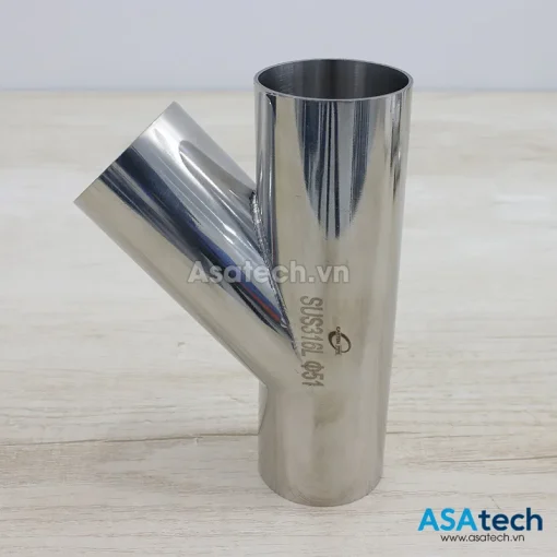 Y Thẳng Hàn Vi Sinh Chuẩn SMS inox 316L