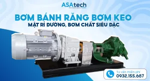 Bơm bánh răng bơm keo, mật rỉ đường, bơm chất siêu đặc