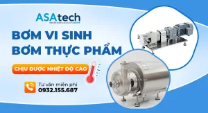Bơm vi sinh dùng để bơm thực phẩm chịu nhiệt cao