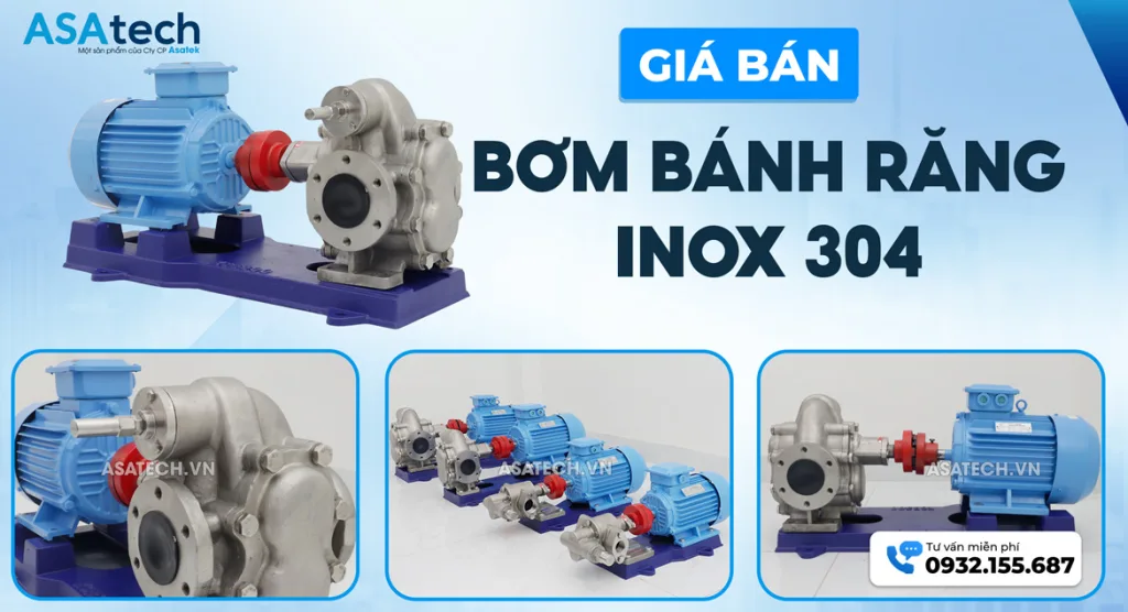 Giá bán bơm bánh răng inox 304