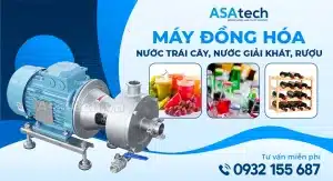 máy đồng hóa nước trái cây nước giải khát rượu
