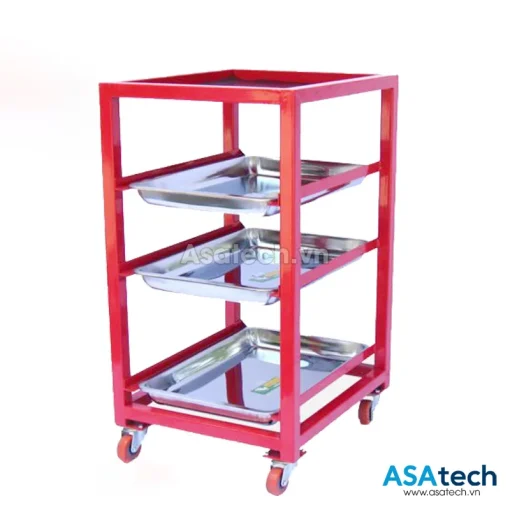 Xe đẩy đựng đồ nghề 4 ngăn QT-D03NX