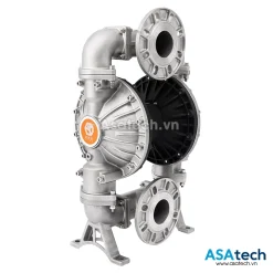 Bơm Màng Khí Nén Godo QBY3-100 (4'', inox, Teflon) 7 Bơm Màng Khí Nén Godo QBY3-100 thân inox