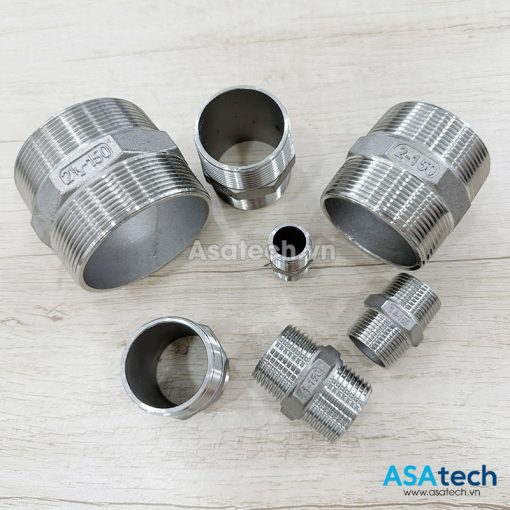 Kép Ren Inox Nối 2 Đầu Ren Ngoài