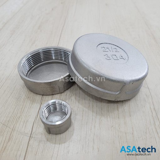 Nắp Bịt Ren Trong Inox 304 - Nút Bịt Ống Inox