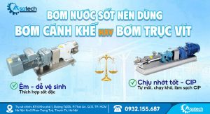 Bơm cánh sốt nên dùng bơm cánh khế hay bơm trục vít