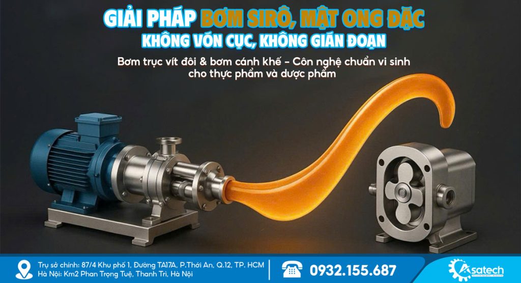 Giải pháp bơm sirô, mật ong đặc không vón 1 Giải pháp bơm sirô, mật ong đặc