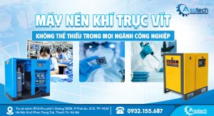 Máy nén khí trục vít ứng dụng trong ngành công nghiệp